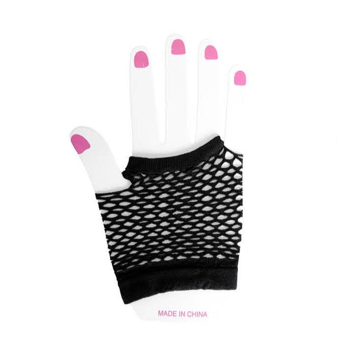 Fishnet Glove (Short) (Black) image 0