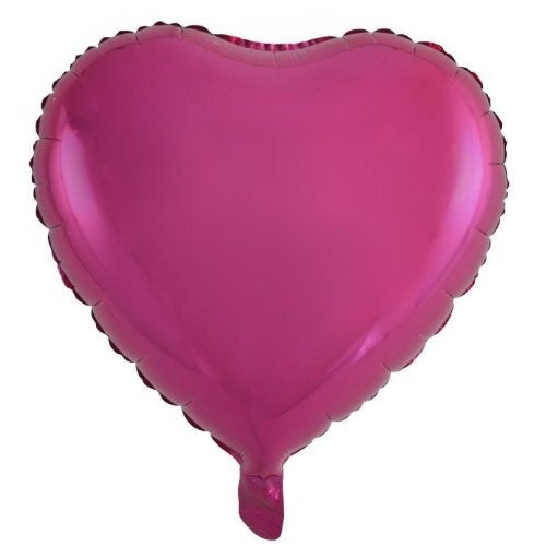 Foil Balloon 45cm Decrotexheart Magenta