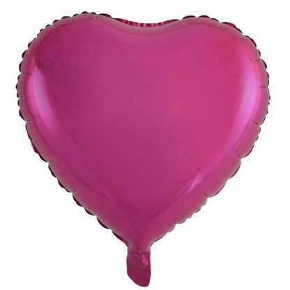 Foil Balloon 45cm Decrotexheart Magenta