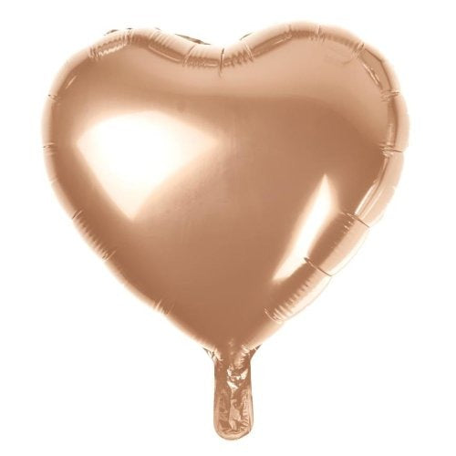 Foil Balloon 45cm Decrotexheart Rose Gold