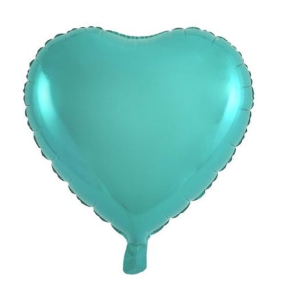 Foil Balloon 45cm Decrotexheart Teal