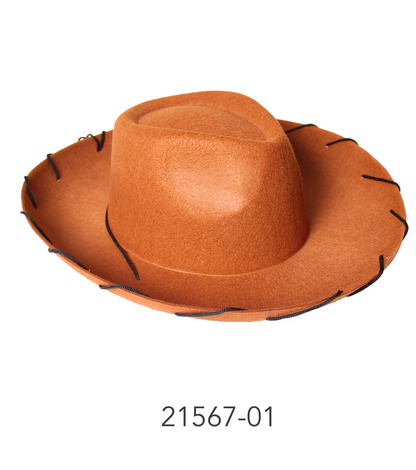 Cowboy Hat with string (Brown)