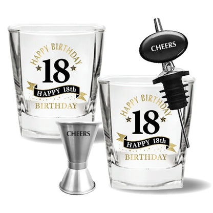 18TH SPIRIT GLASS 4 PIECE GIFT SET image 0
