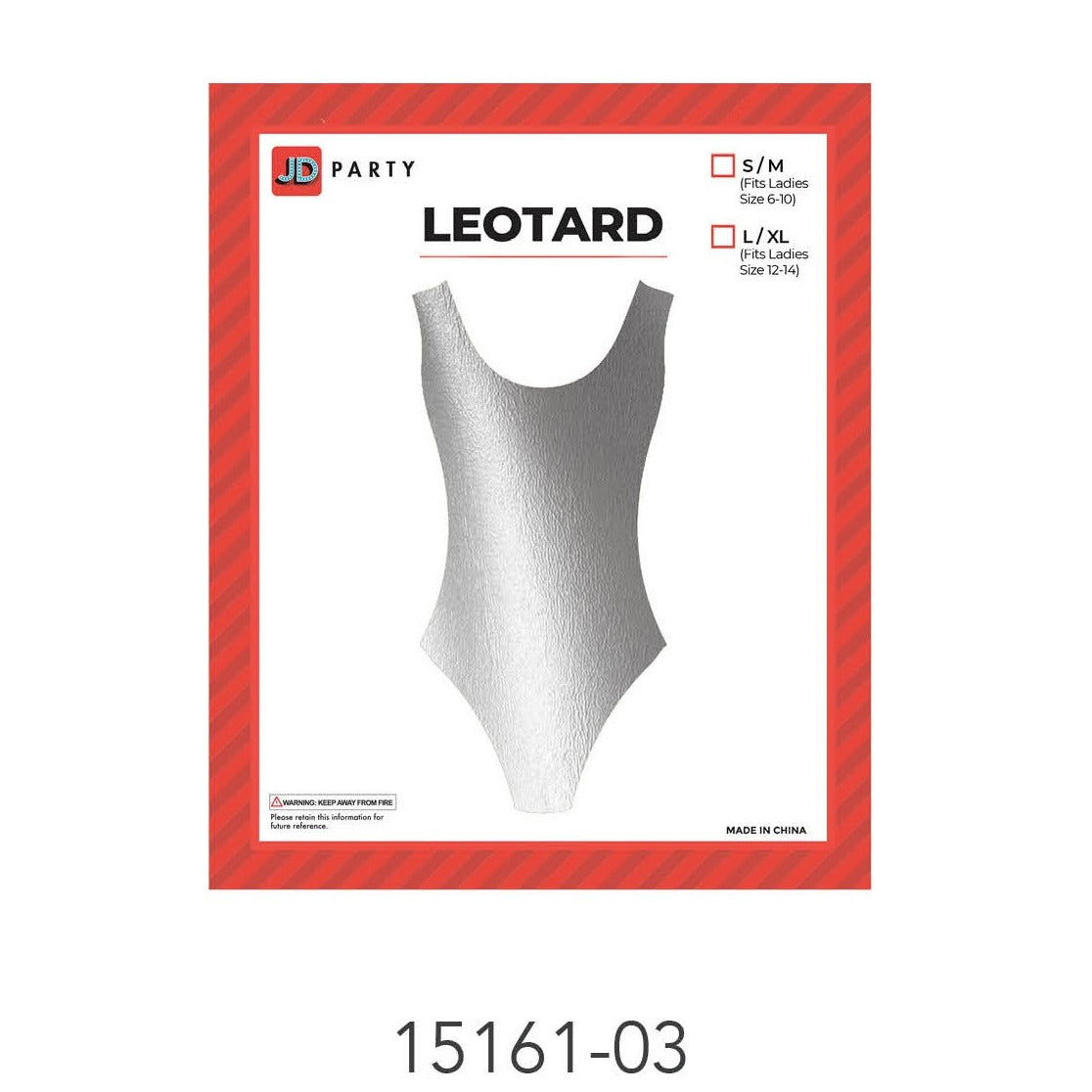 80s Leotard Metallic (L/XL) Silver image 0
