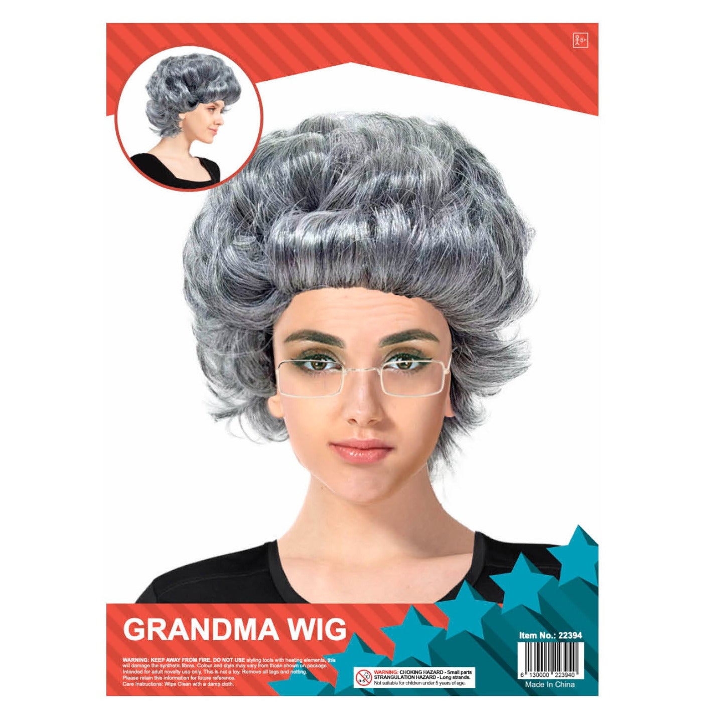 Grey Curly Wig