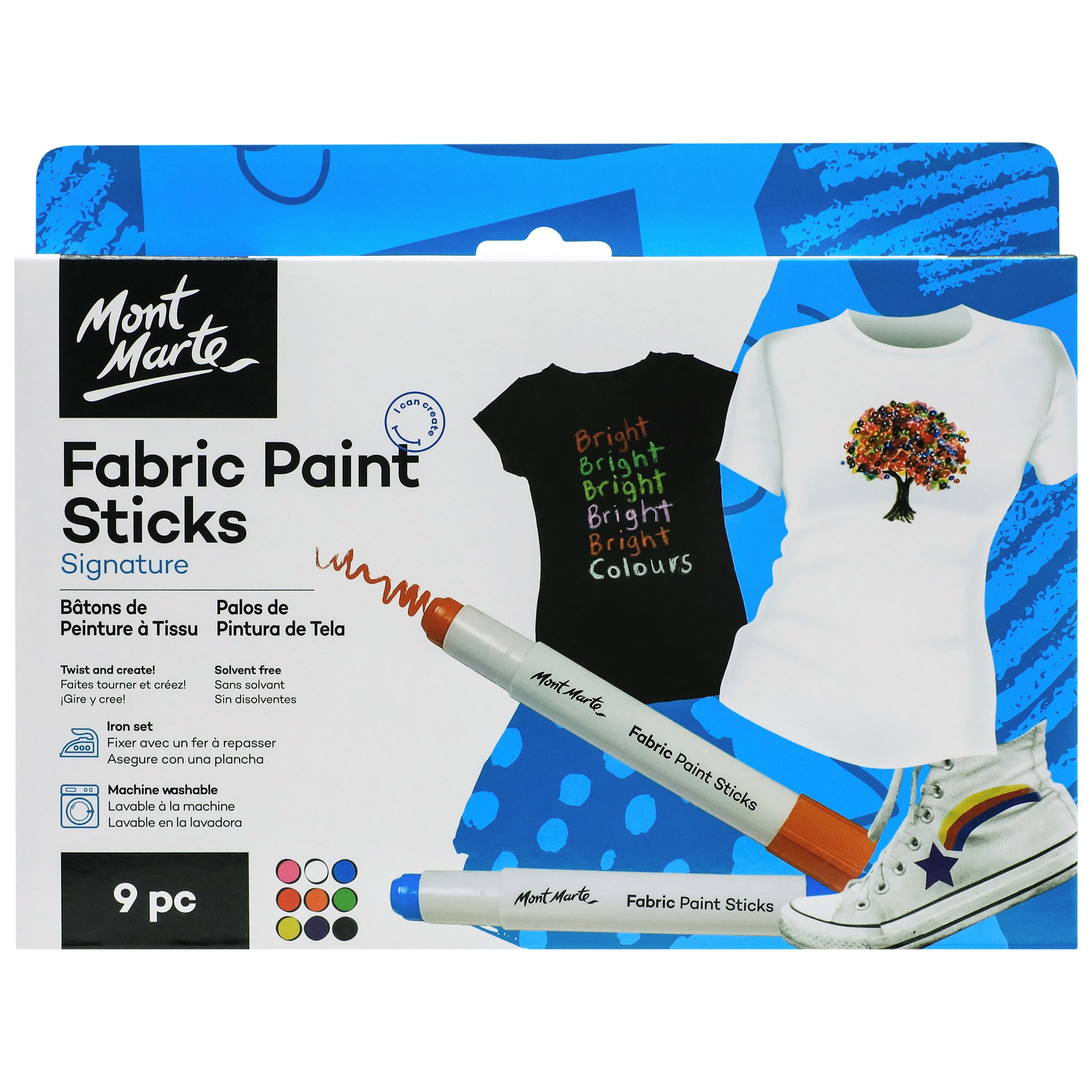 Fabric Paint Sticks 9pc image 0