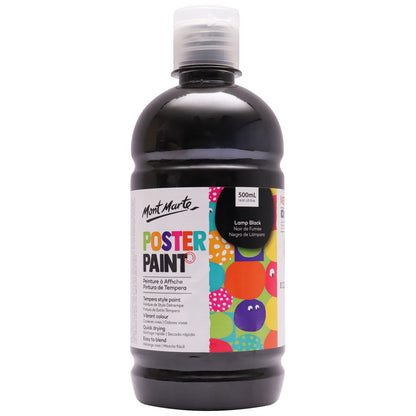 Poster Paint 500ml - Lamp Black image 0