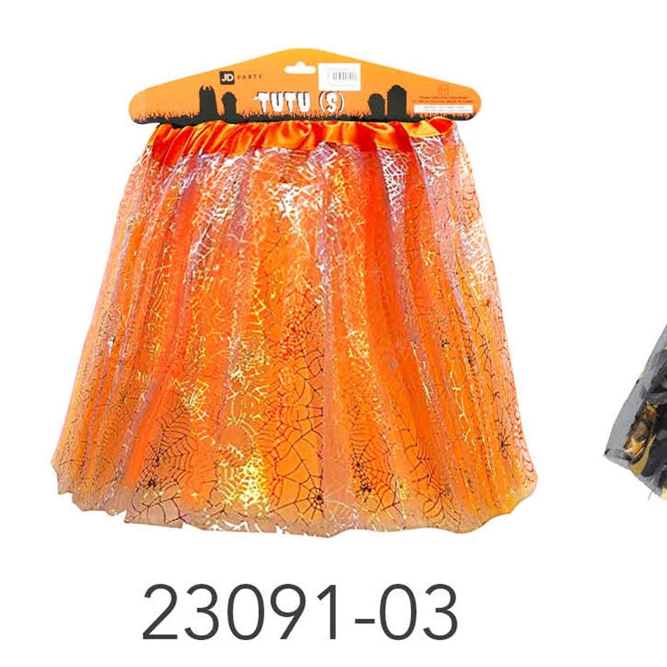 Halloween Tutu (Orange spiderweb)