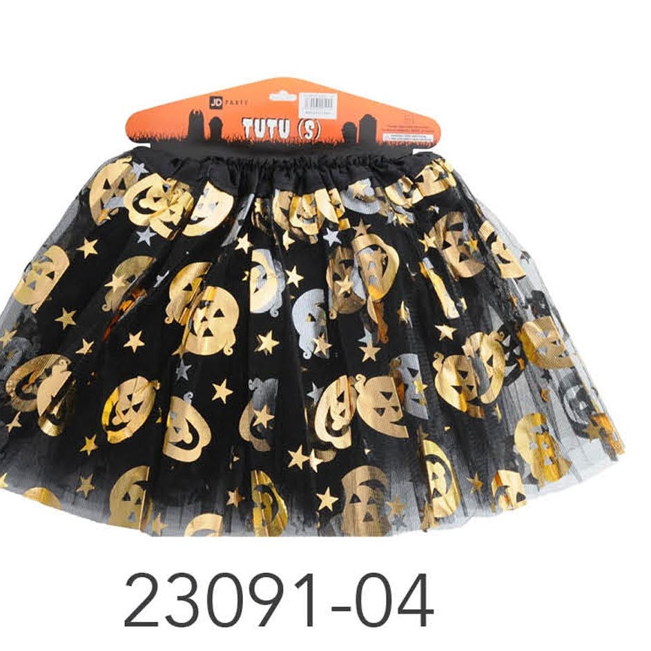 Halloween Tutu (Black with pumpkin)