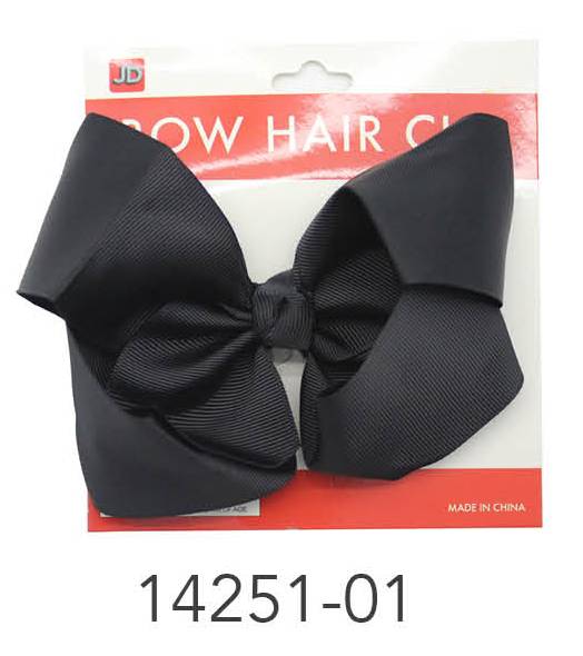Bow Hair Clip (Black) image 0