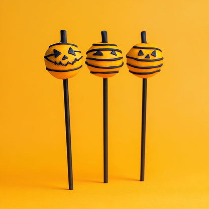 BLACK Plastic Lollipop Sticks 15cm (6 inch) - packs of 25 image 0