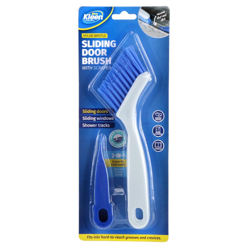 Sliding Door Brush With Scaper - 2pc