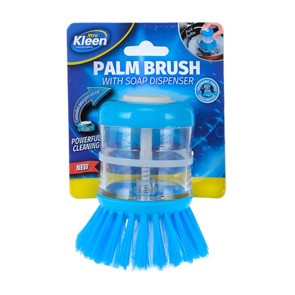 Palm Dish Brush With Soap Dispenser 9cm x 5.5cm