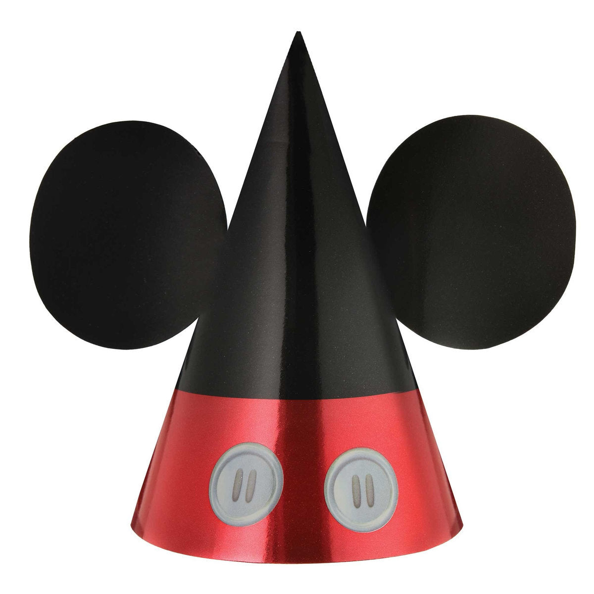 8 Mickey Forever Die-Cut Foil Cone Hats