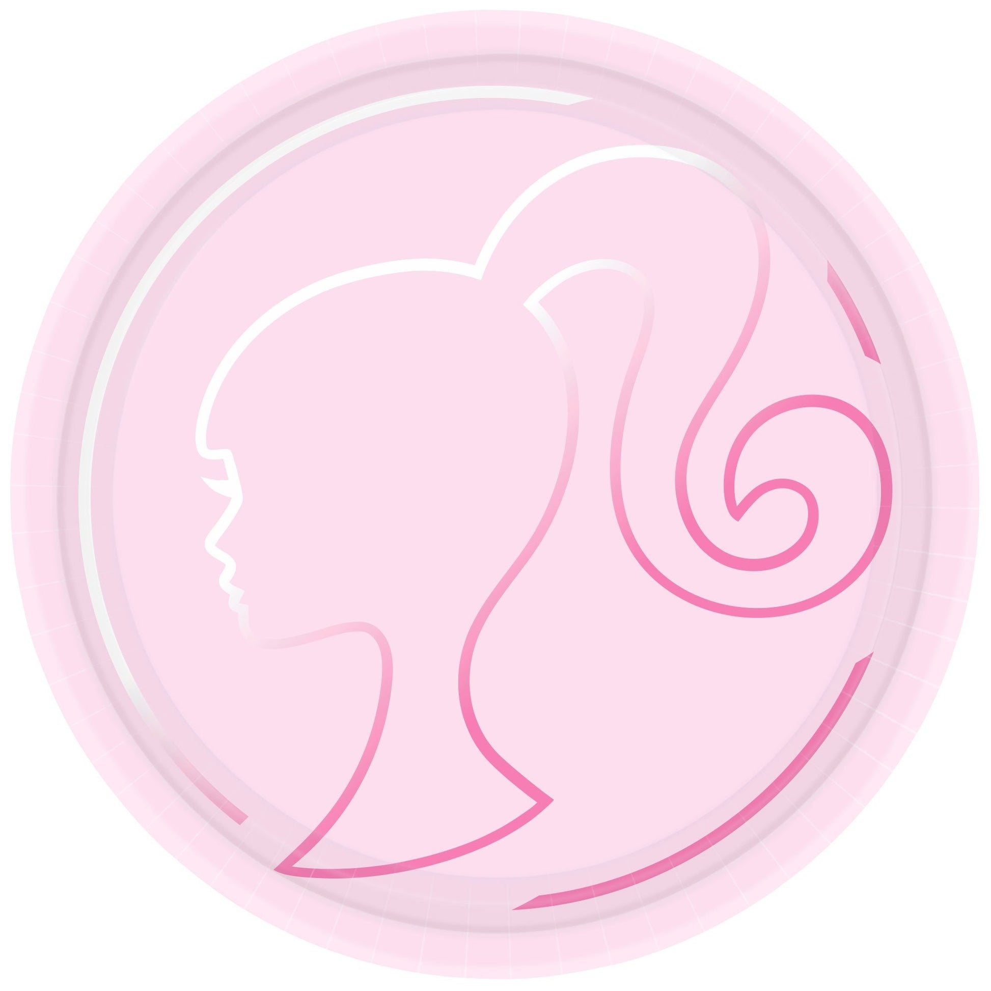 8 Barbie 9in/23cm Paper Plates image 0