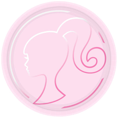 8 Barbie 9in/23cm Paper Plates image 0