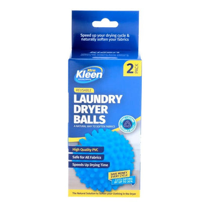 Laundry Dryer Balls 2pk - ?6.5cm - Blue