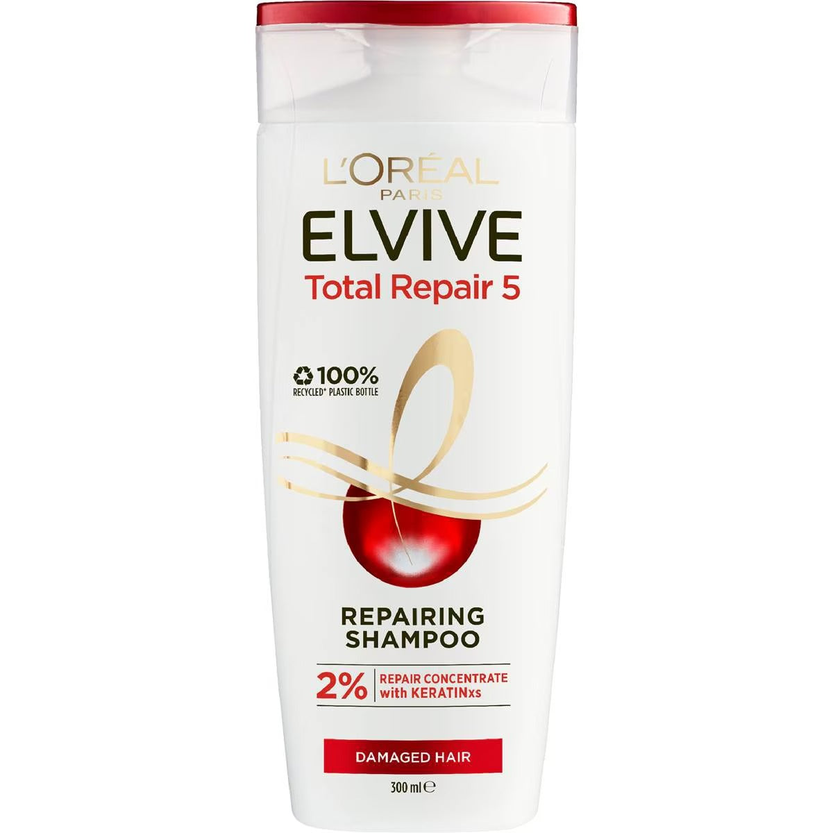 LOREAL 300mL SHAMPOO REPAIRING TOTAL 5 DAMAGED HAIR