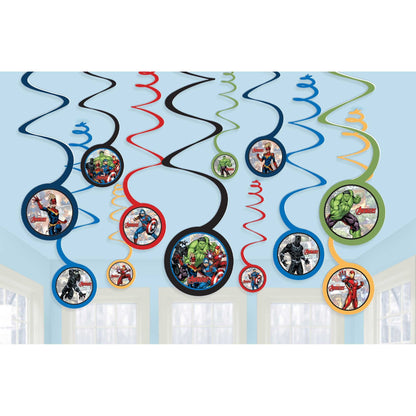Marvel Powers Unite Hanging Spiral Decorations image 0
