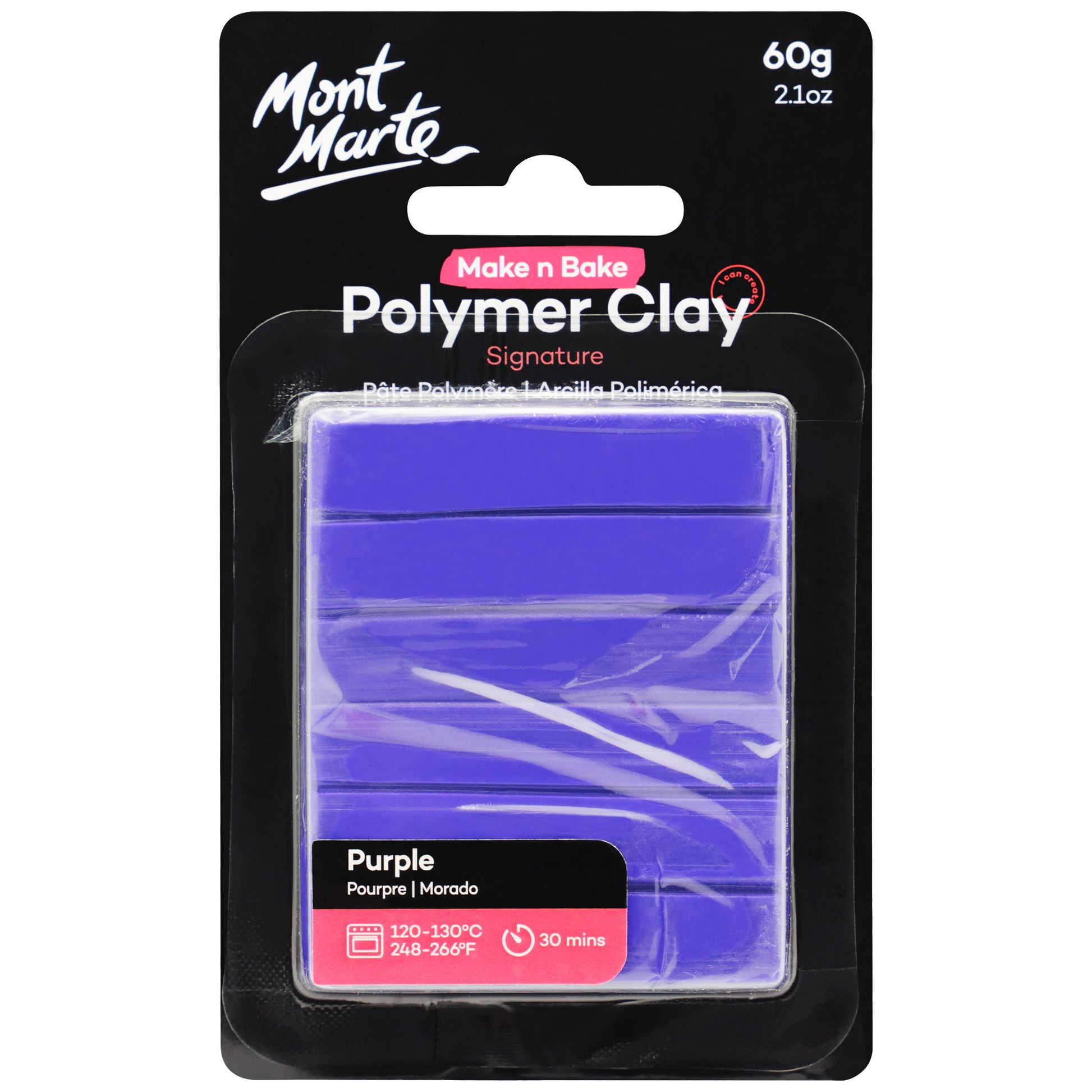 Make n Bake Polymer Clay 60g - Purple image 0