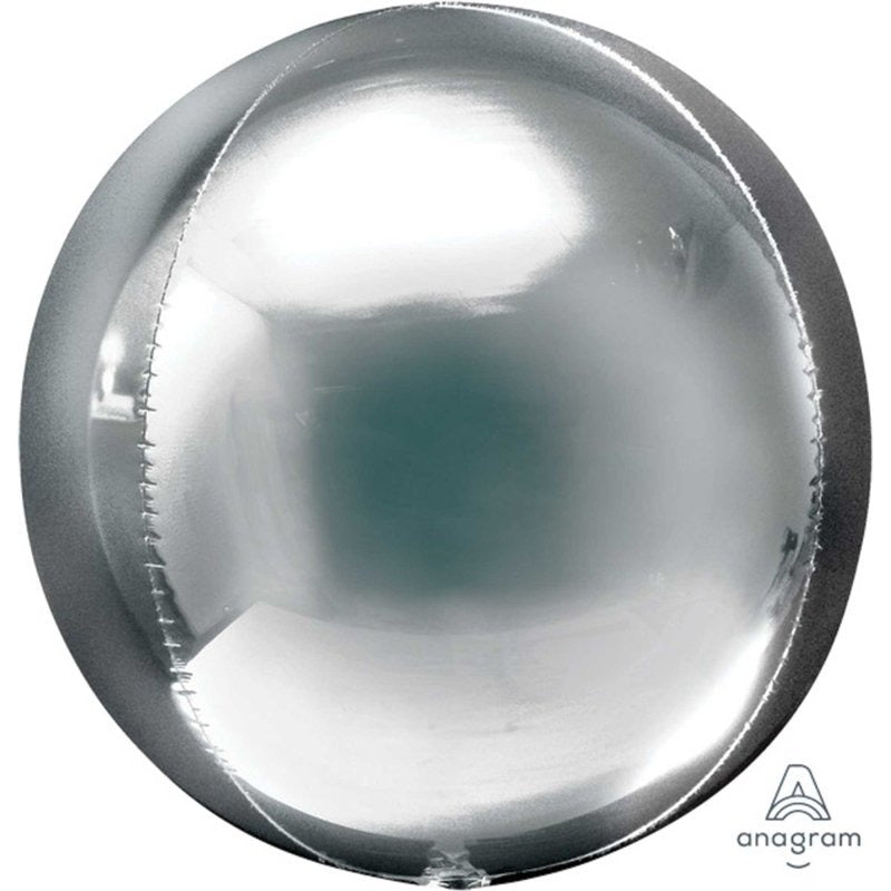 Orbz Silver Balloon 40cm