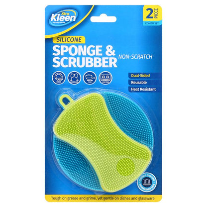Silicone Dish Sponge 2pc