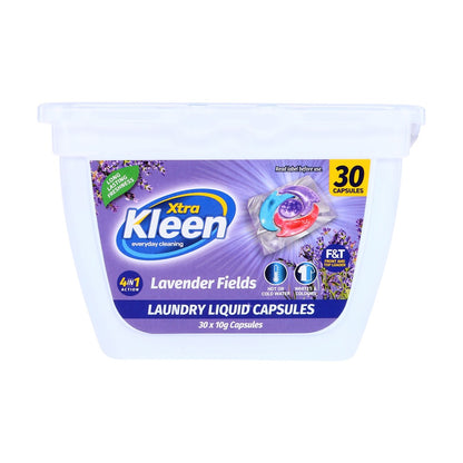 Laundry Liquid Capsule Disc Pods 30pk (4-in-1) - Lavender Fields