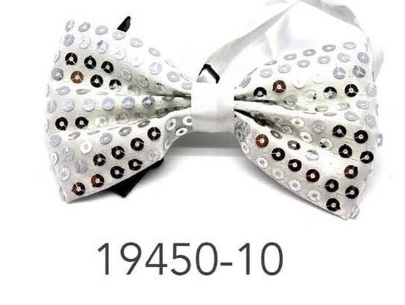 Bow Tie (Sequin) Small (Silver) image 0