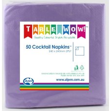 Lavender Cocktail Napkins 2ply - 50pk image 0
