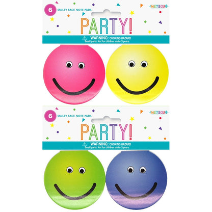 6 SMILEY FACE NOTE PADS image 0