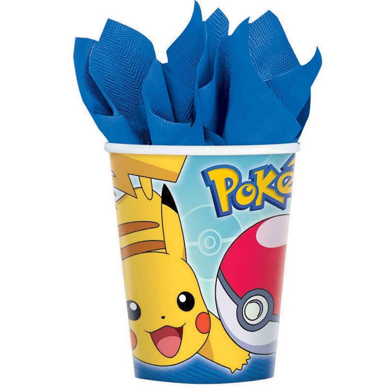8 PokÃ©mon Classic 9oz/266ml Paper Cups image 0