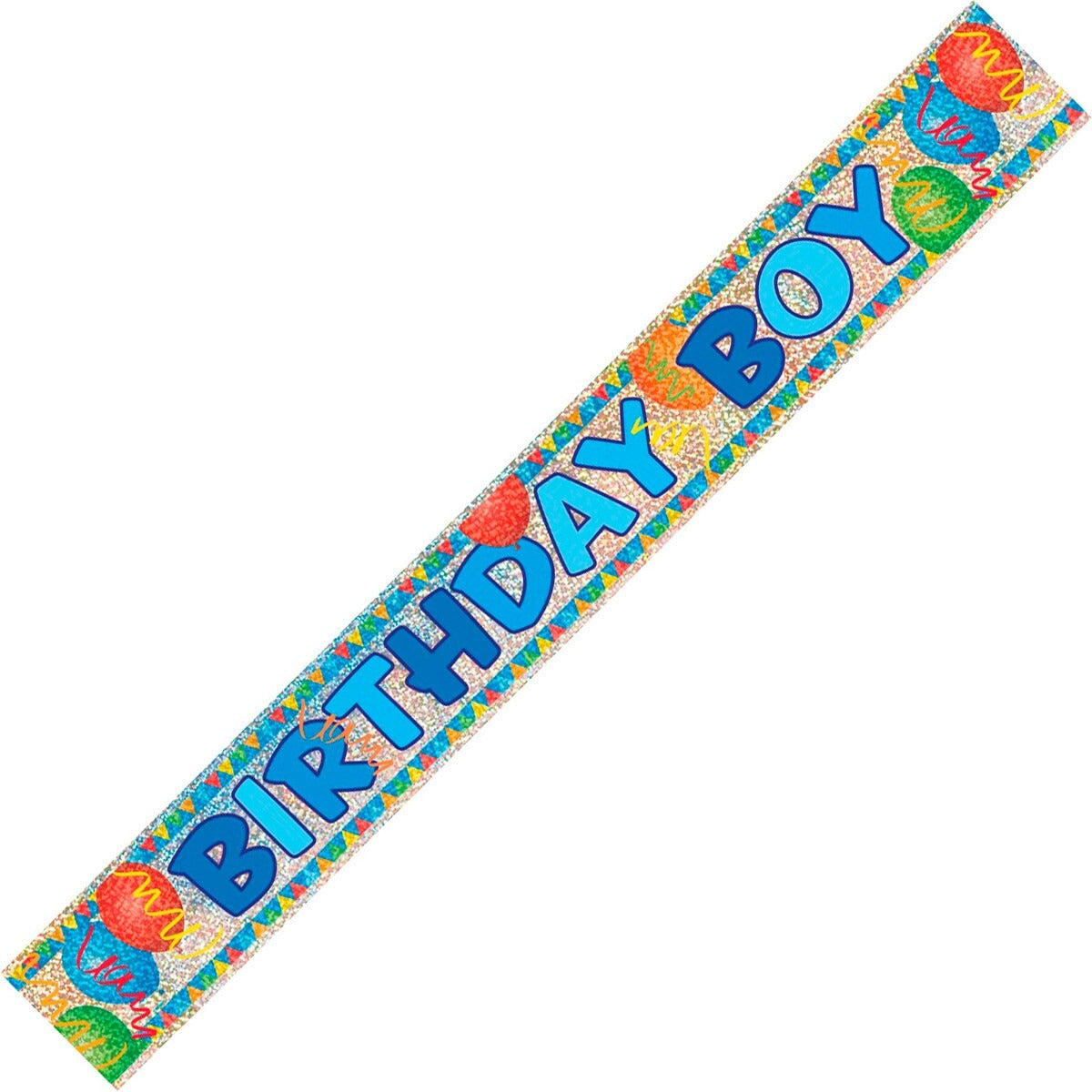 BIRTHDAY BOY PRISM BANNER 12ft image 0