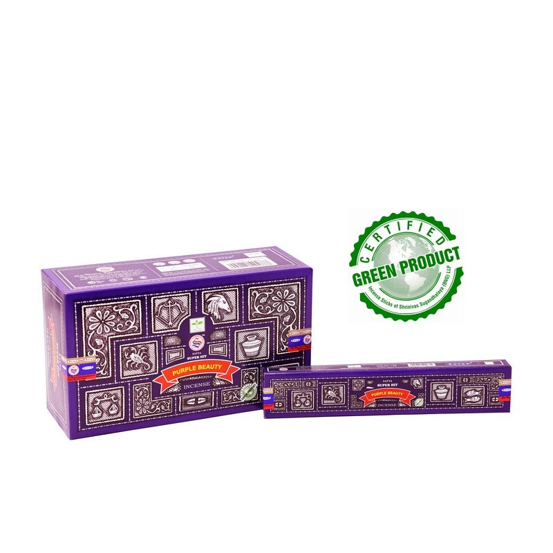 Satya (BANG) Super Hit Purple Beauty Incense Stick 15g image 0