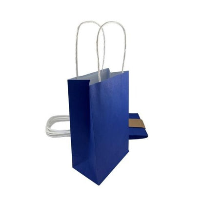 PAPER PARTYBAGS - NAVY BLUE 5pk image 0