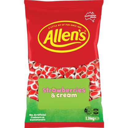 Allens Strawberries & Cream 1.3KG image 0