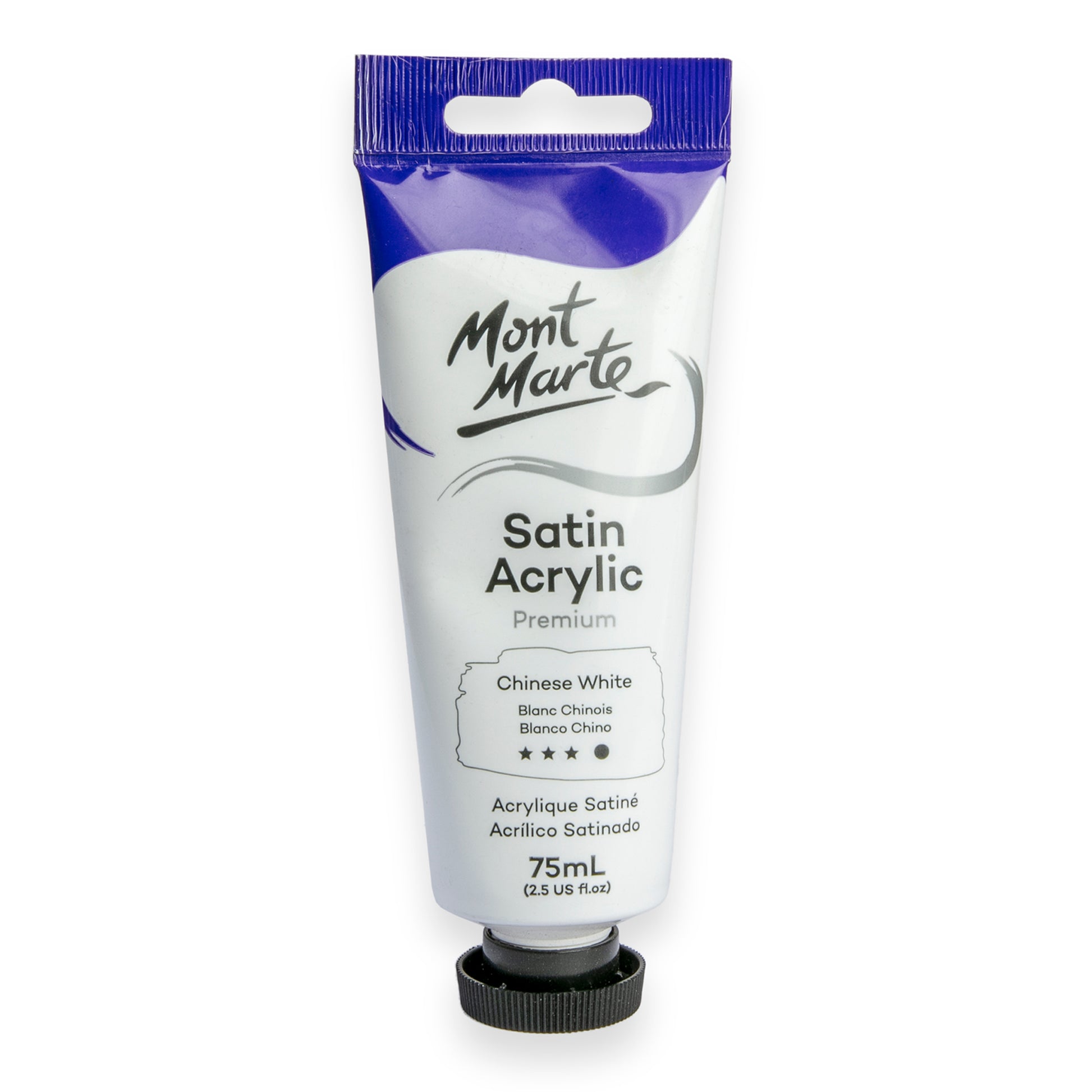 Satin Acrylic 75ml - Chinese White image 0