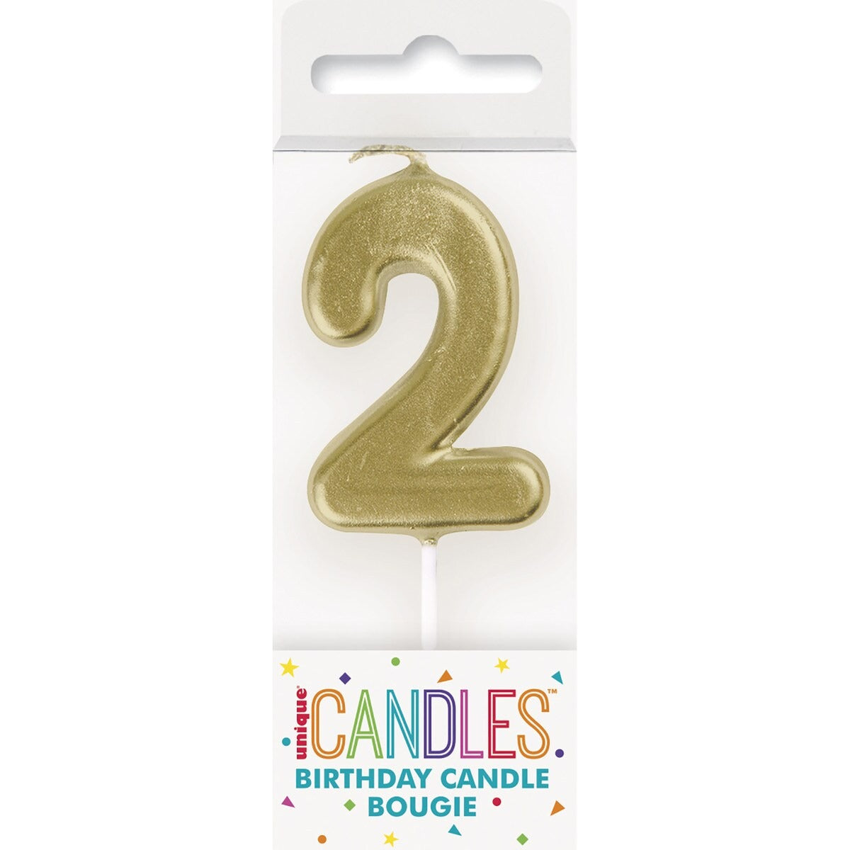 MINI GOLD NUMERAL CANDLE - 2 image 0