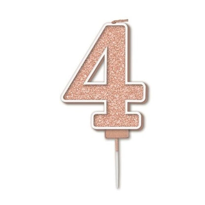 CANDLE SPARKLING FIZZ #4 ROSEGOLD image 0