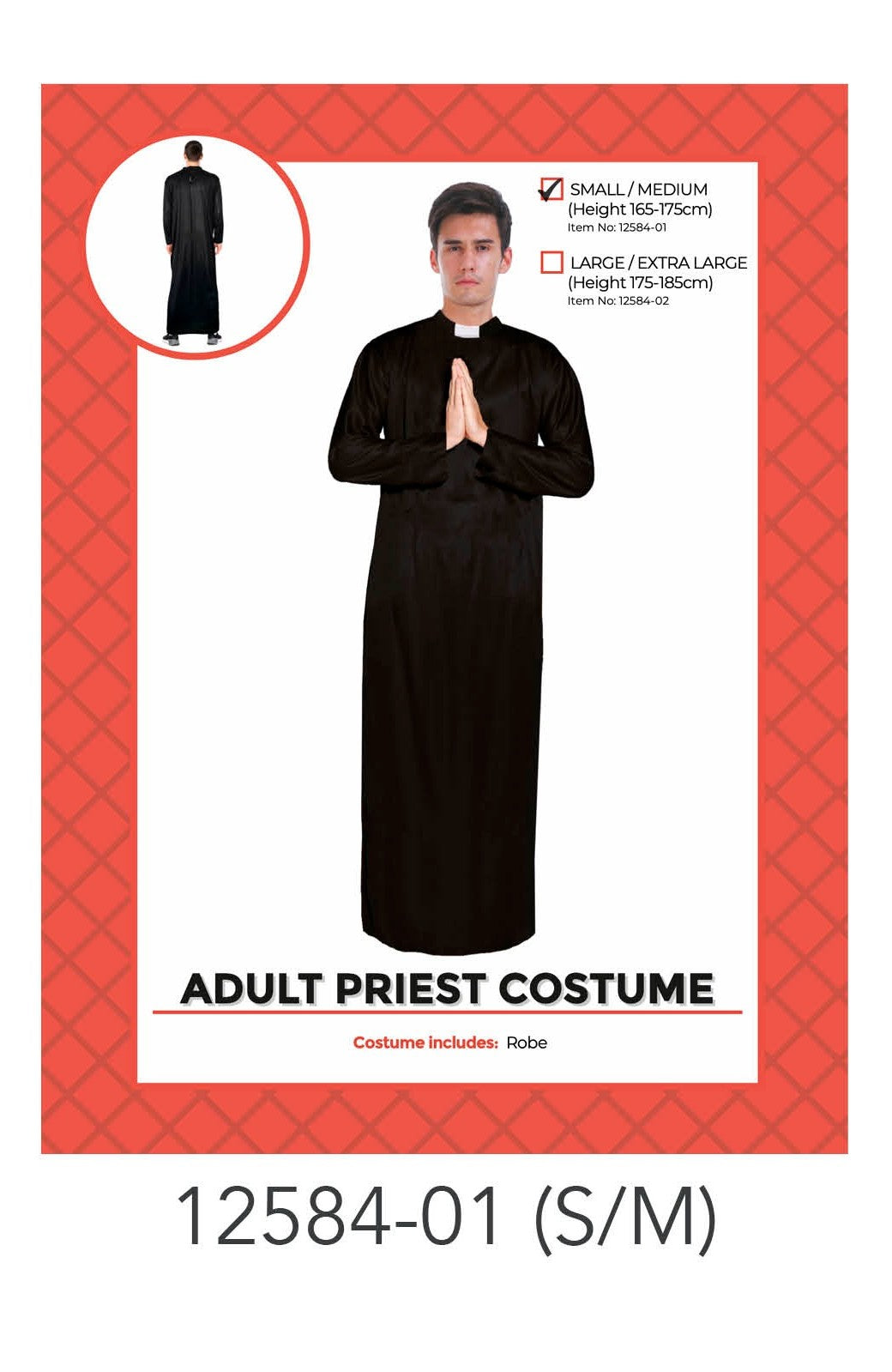 Adult Priest Costume (S/M) image 0