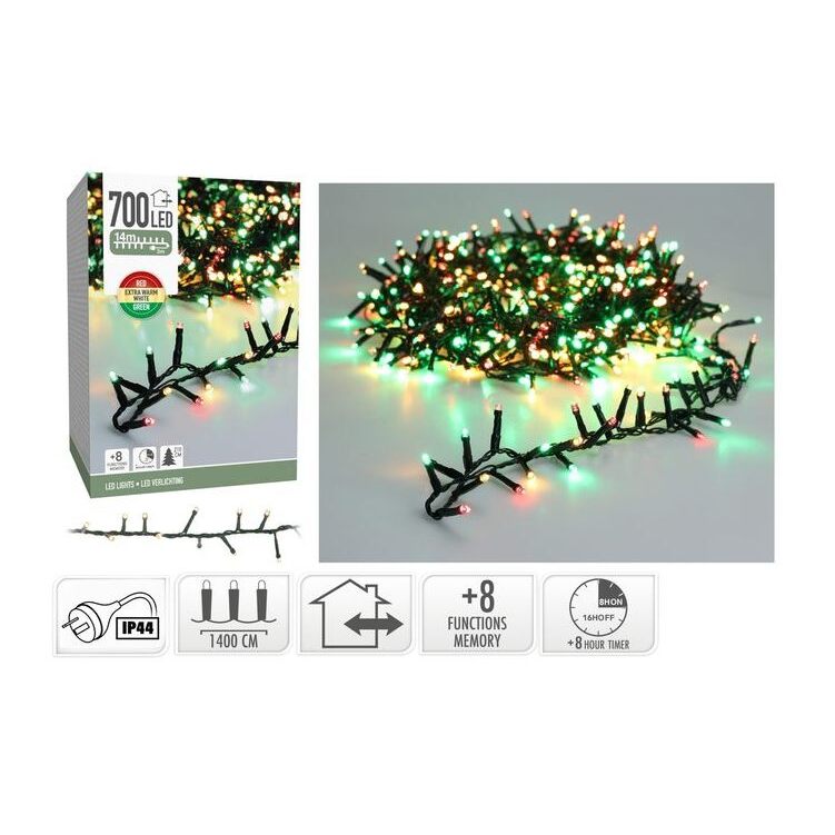 Snake Lights 700LED LightsXmas IP44 14M image 0