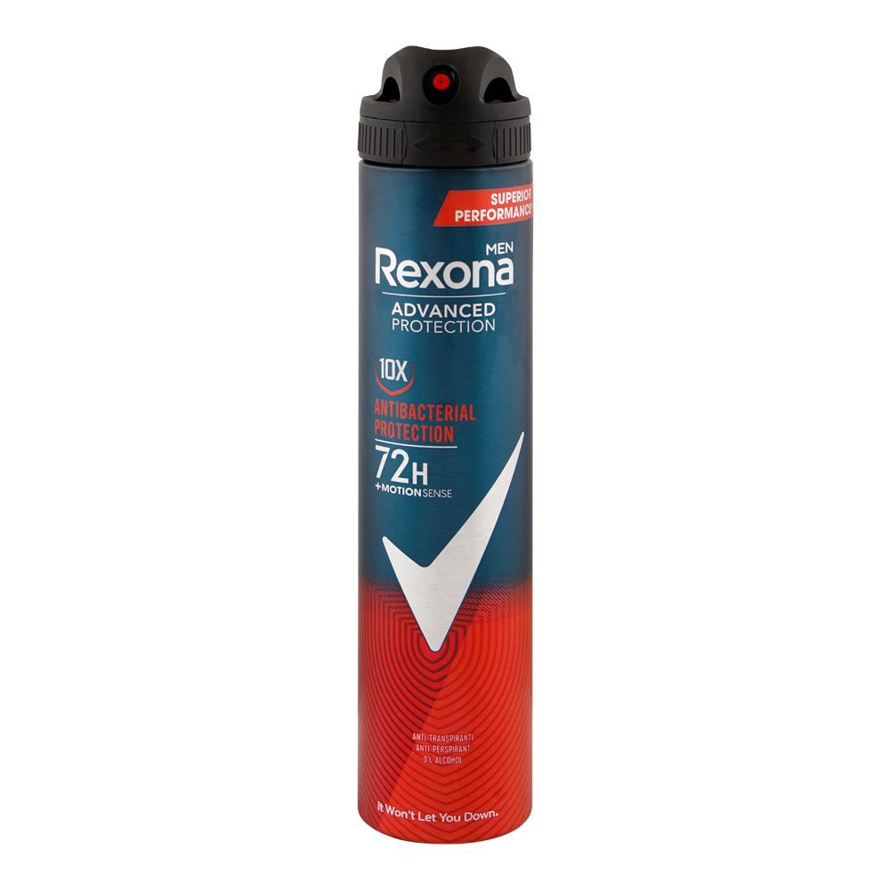 REXONA 130g / 200mL ANTIPERSPIRANT ADVANCED PROTECTION 72H MOTION SENSE 0% ALCOHOL ANTIBACTERIAL PROTECTION