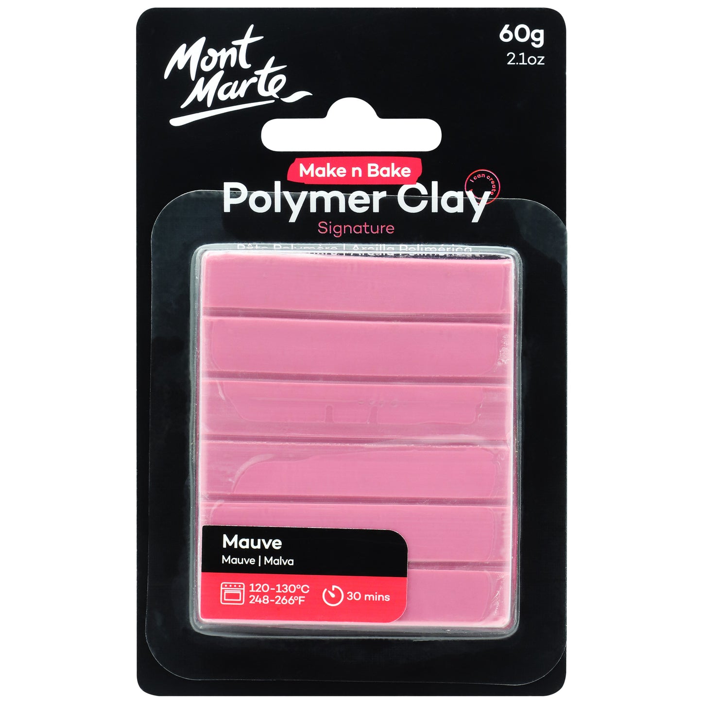 Make n Bake Polymer Clay 60g - Mauve image 0