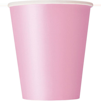 Lovely Pink 266ml 8pk Paper Cups