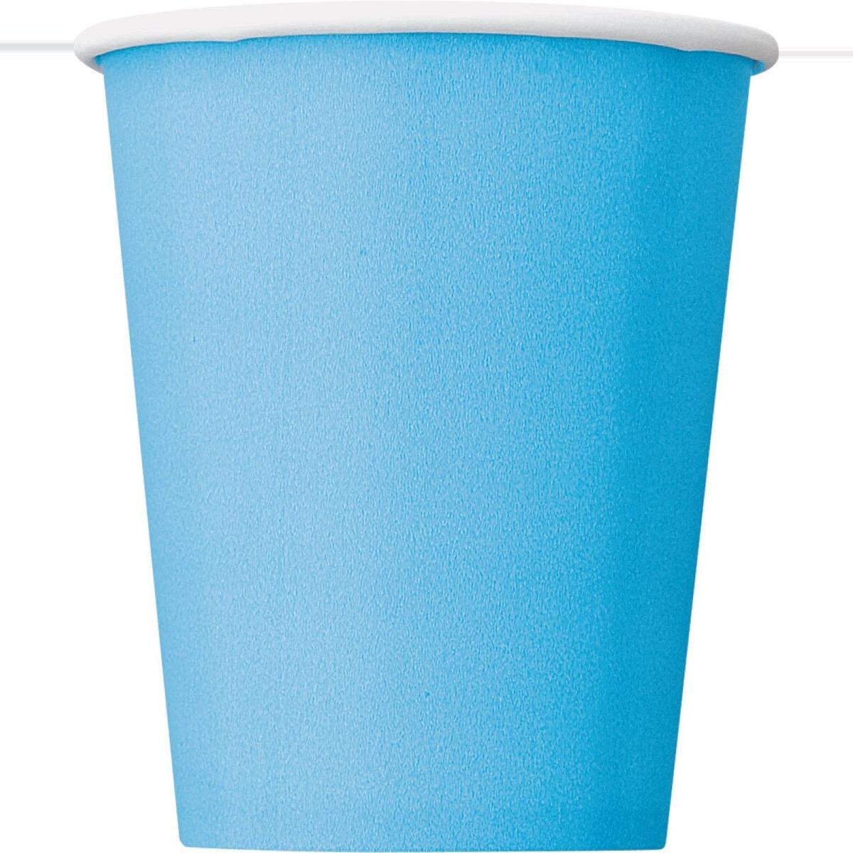 Powder Blue 266ml 8pk Paper Cups