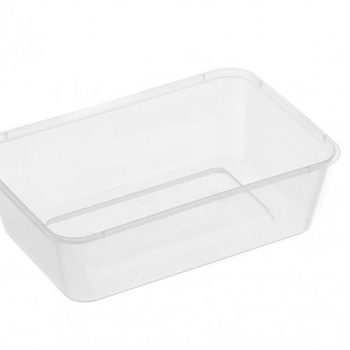 50pk 650ml Rectangular Plastic Container image 0