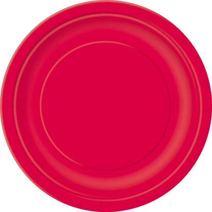 Ruby Red 23cm 8pk Paper Plates
