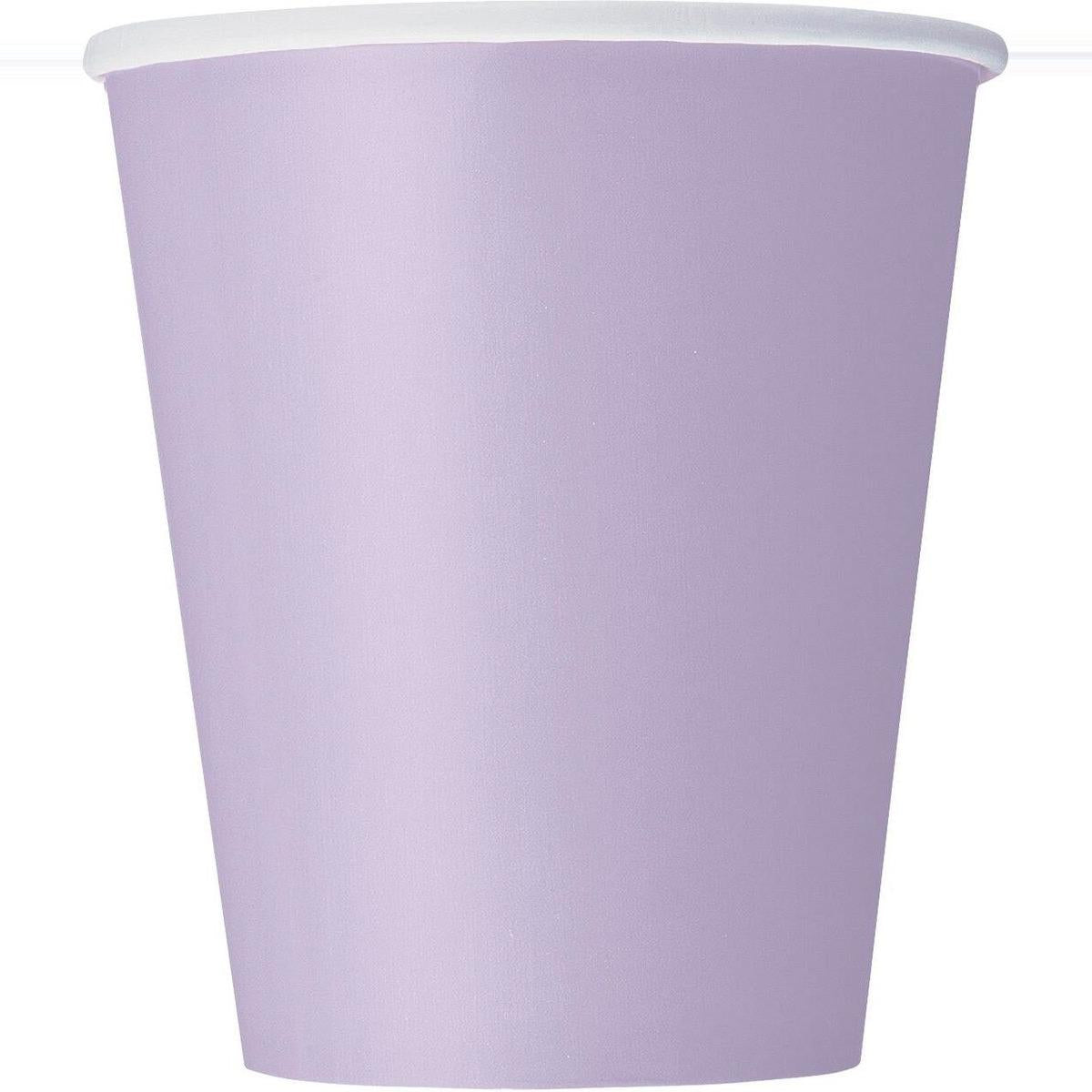 Lavender 266ml 8pk Paper Cups