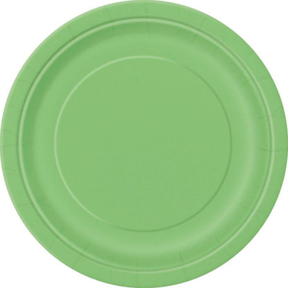 Lime Green 17cm 8pk Paper Plates