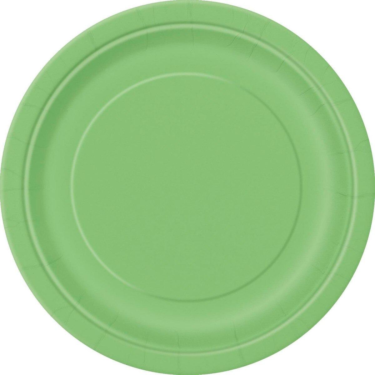 Lime Green 23cm 8pk Paper Plates