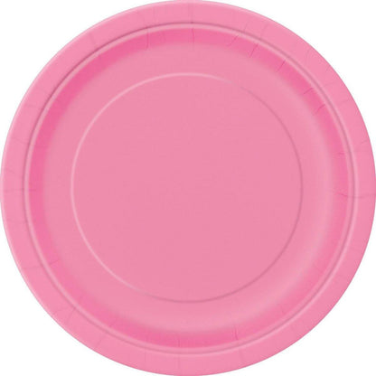 Hot Pink 17cm 8pk Paper Plates